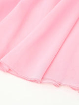 Rosette Halter Tiered Chiffon Maxi Dress