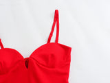 Satin Bustier Slip Maxi Dress