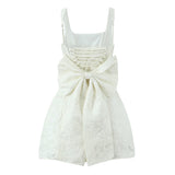 Embossed Floral Mini Dress