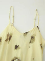 Spaghetti Strap A Line Midi Dress