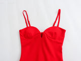 Satin Bustier Slip Maxi Dress