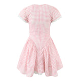 Tie Front Plunge Mini Dress