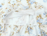 Tie Strap Ruffle Hem Mini Dress