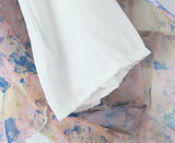 Crossback V Neck Ruffle Hem Maxi Dress