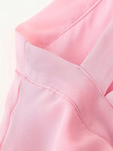 Rosette Halter Tiered Chiffon Maxi Dress