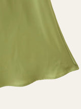 Scarf Neck Satin Maxi Dress