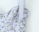 Bow Strap Sweetheart Midi Dress