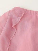 Tie Front Ruffle Maxi Dress