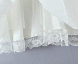 Lace Ruffle Bow Bardot Mini Dress