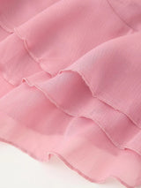 Tie Front Ruffle Maxi Dress