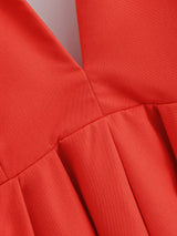 Deep V Crisscross Back Maxi Dress