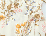 Botanical Wrap Kimono Mini Dress
