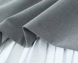 Sleeveless A Line Pleated Hem Mini Dress