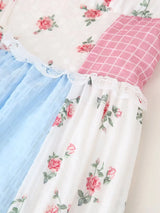 Halter Tie Patchwork Lace Maxi Dress