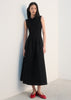 Polo Collar Drop Waist Maxi Dress