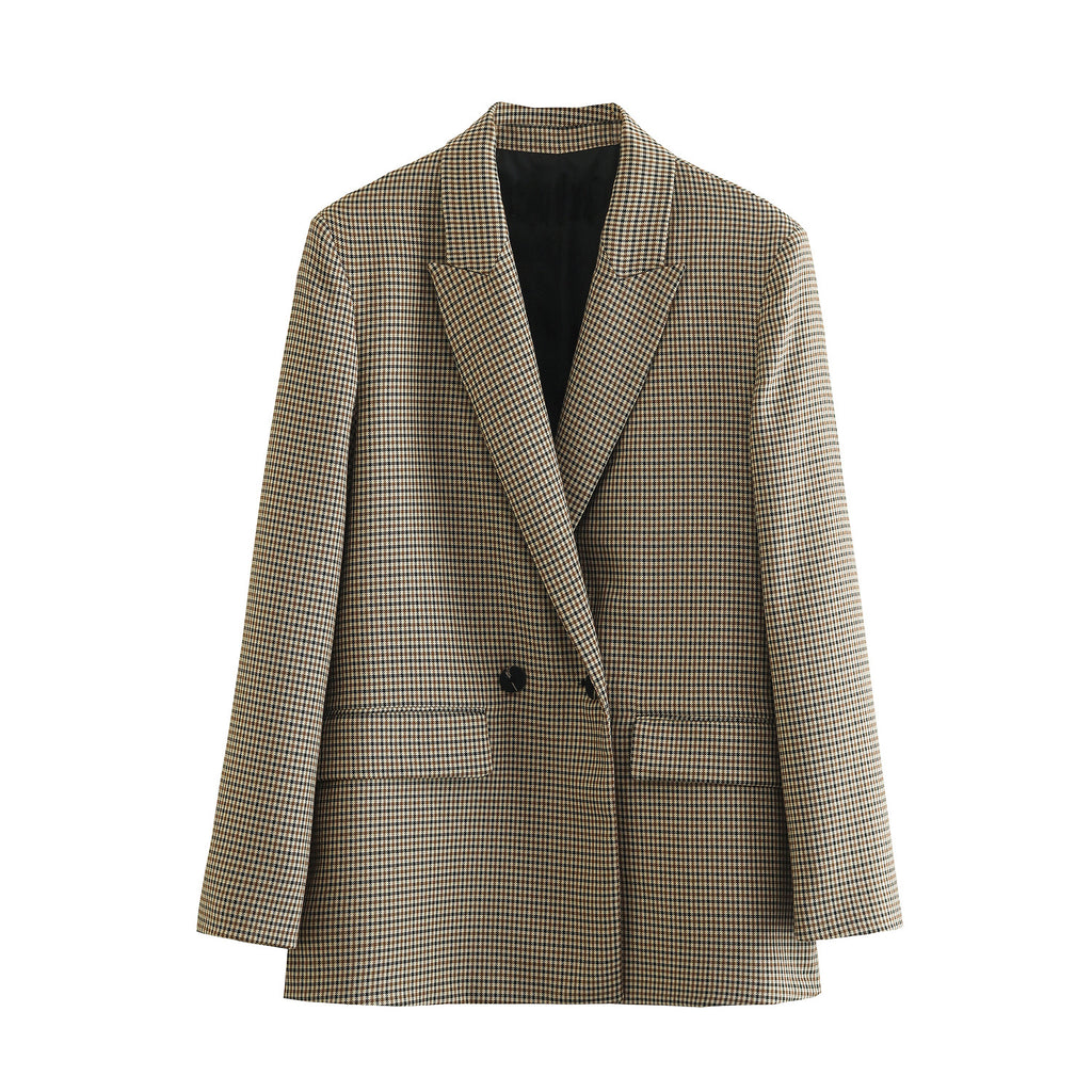 Camille Houndstooth Blazer
