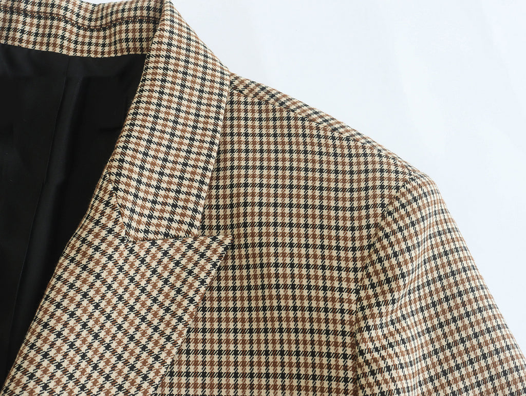 Camille Houndstooth Blazer