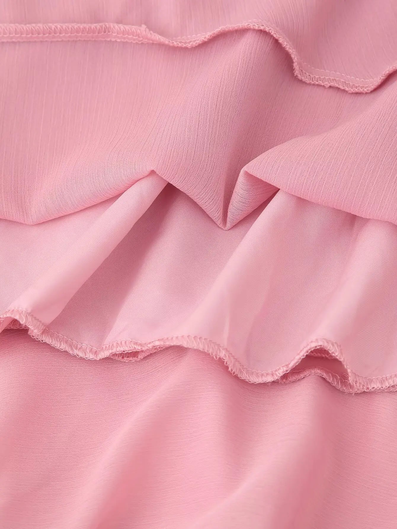 Tie Front Ruffle Maxi Dress