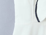 Sailor Collar Bow Front Button Midi Dress