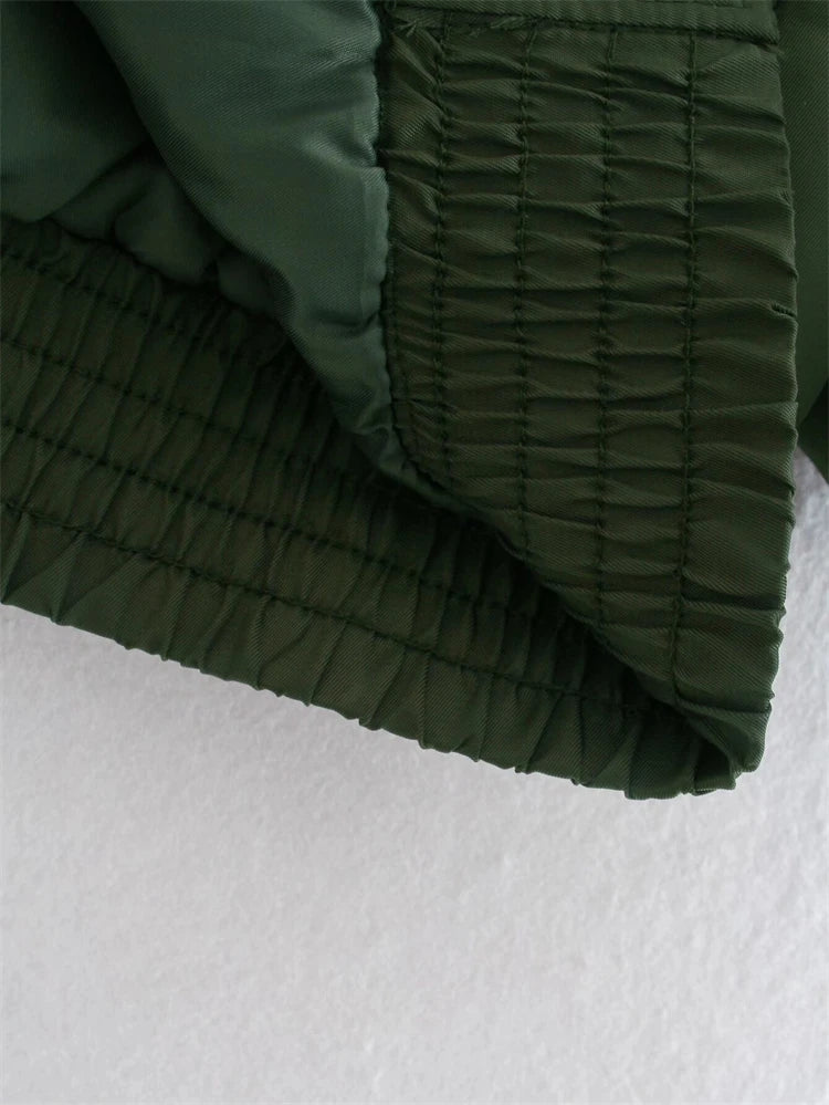 Emerald Utility Bomber Jacket