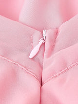 Rosette Halter Tiered Chiffon Maxi Dress