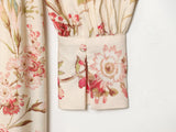 Botanical V Neck Long Sleeve Maxi Dress