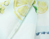 Lemon Print Sweetheart Cami Maxi Dress