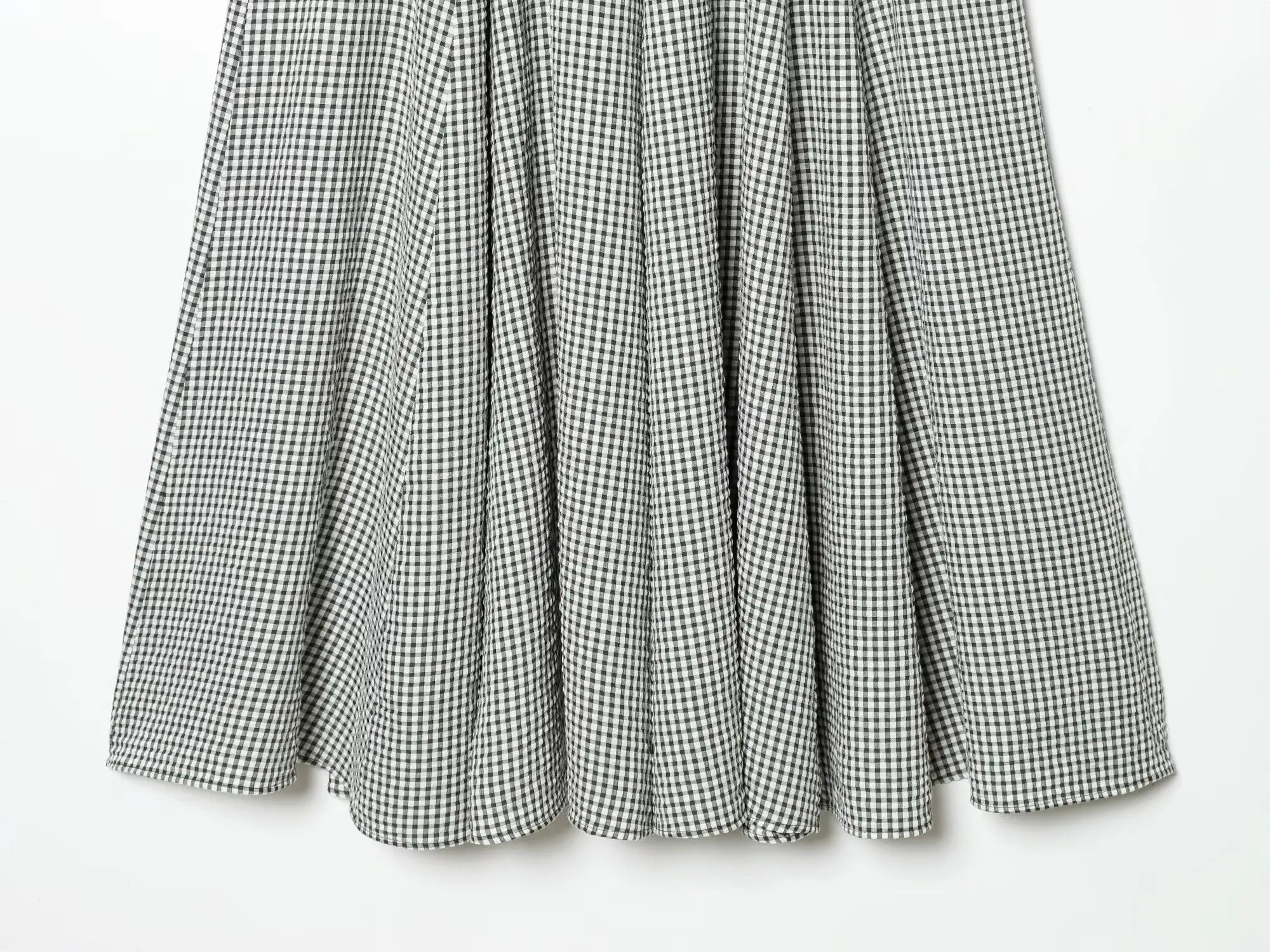 Square Neck Pleated Midi Dress