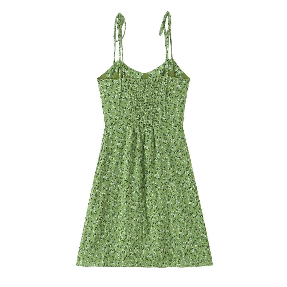 Tie Strap Scoop Neck Mini Dress