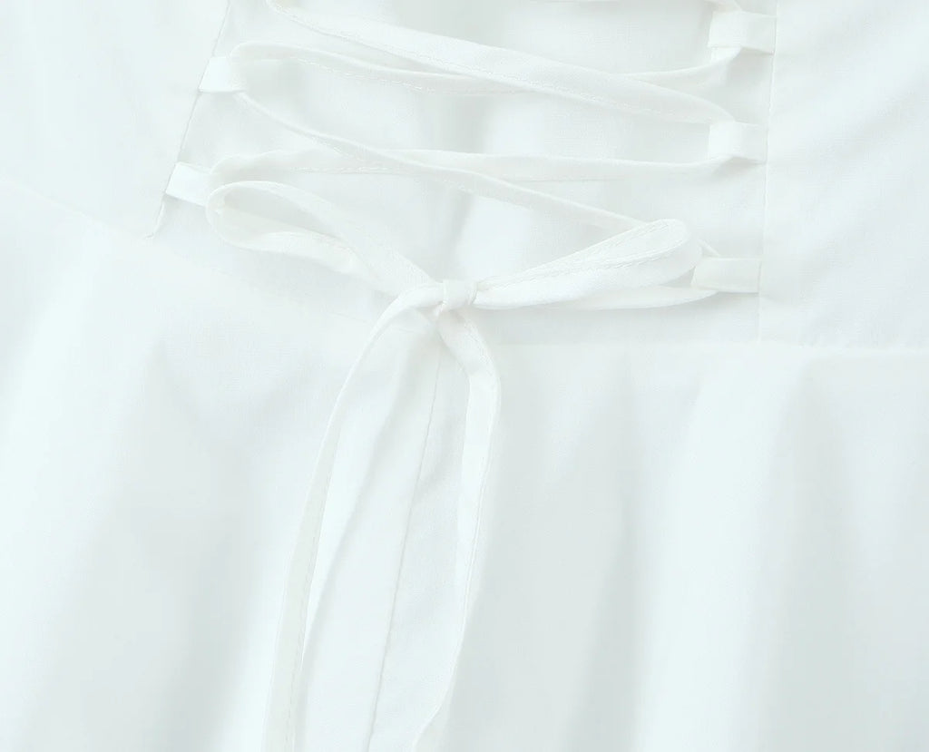 Plunge Halter Corset Mini Dress