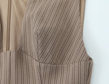 Sculpted Deep V Mini Dress
