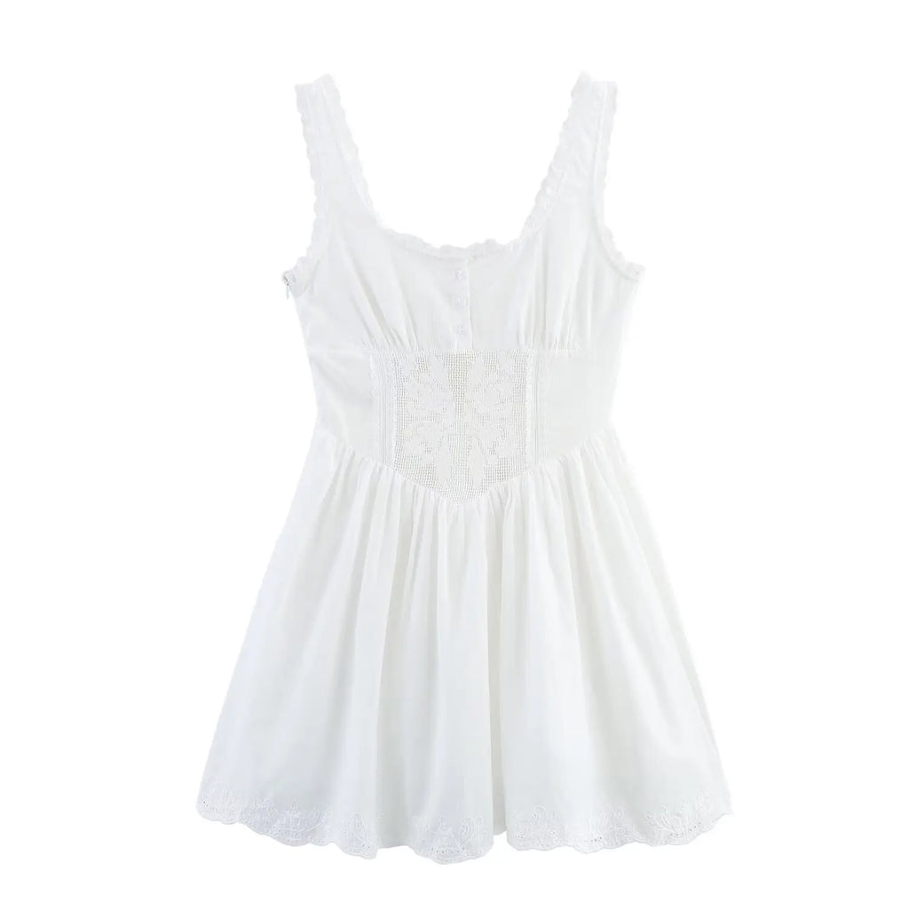 Lace Corset Bodice Mini Dress