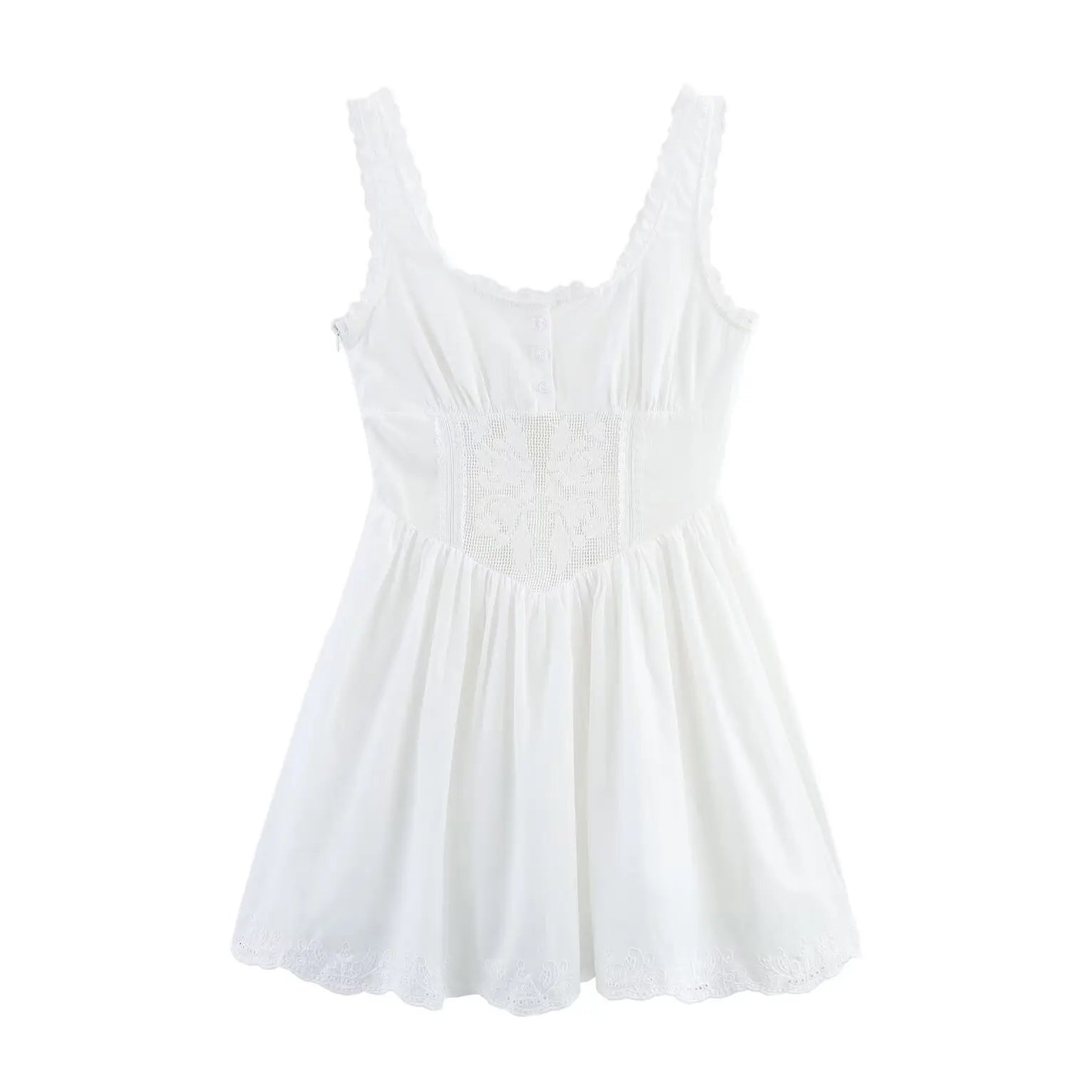 Lace Corset Bodice Mini Dress
