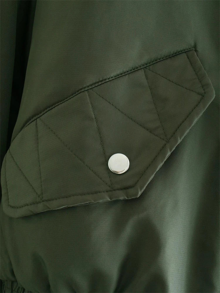 Emerald Utility Bomber Jacket