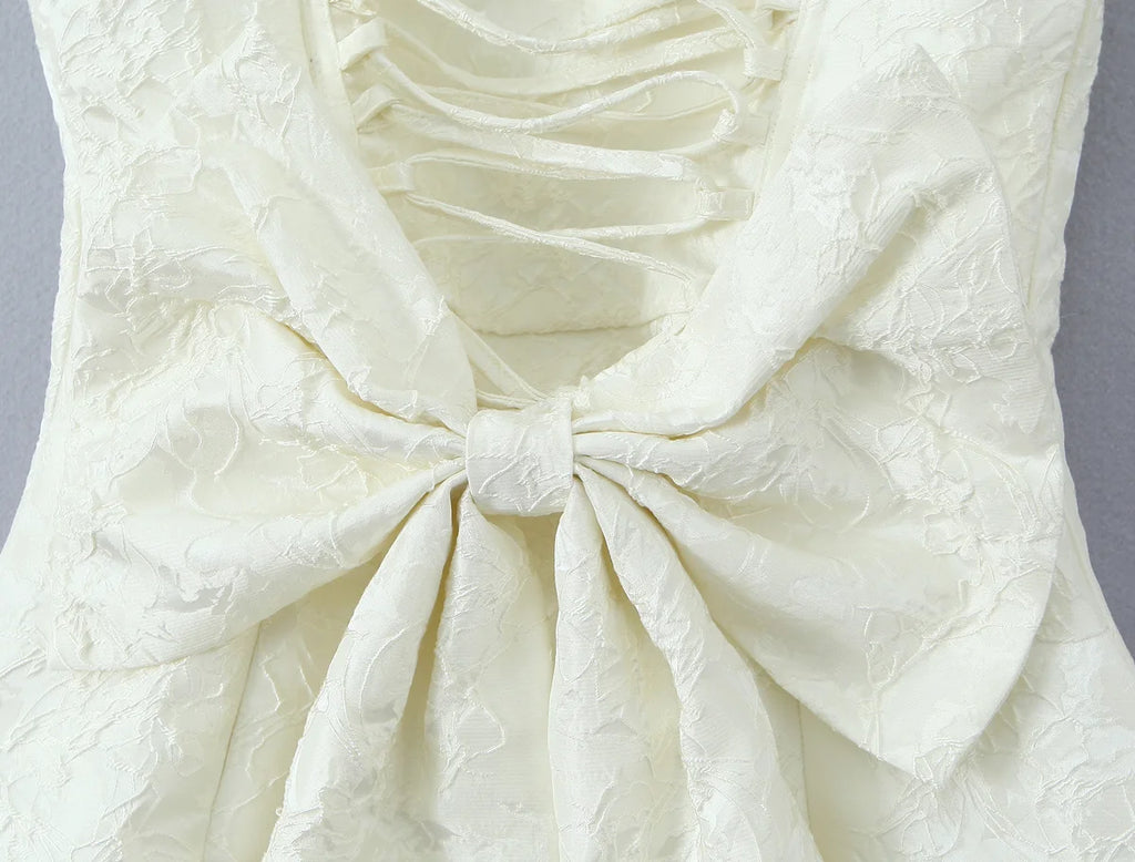 Embossed Floral Mini Dress