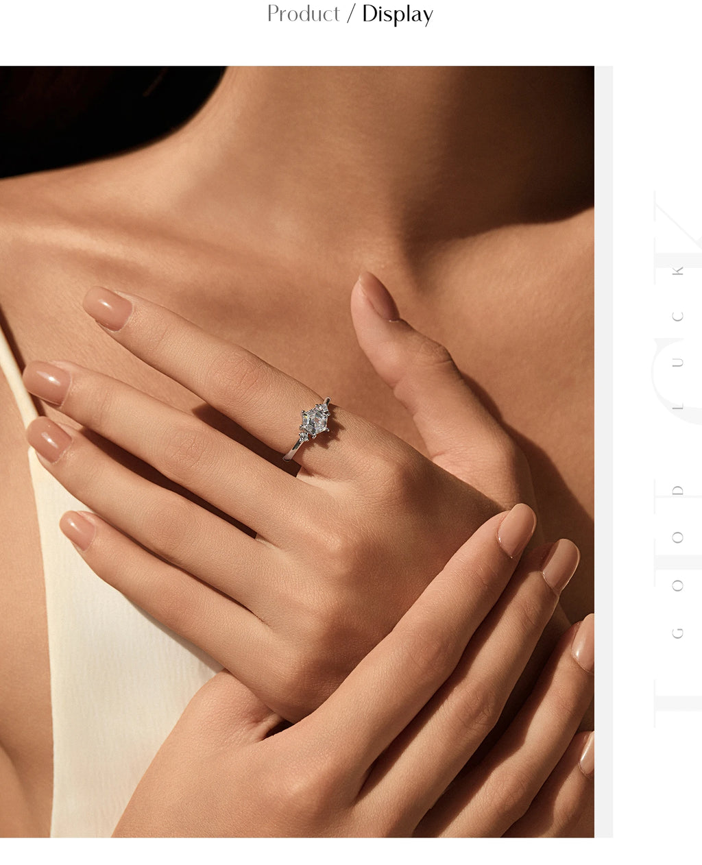 MODIAN 925 Sterling Silver Elegant Sparkling Hexagon Clear Zirconia Wedding Finger Rings For Women Dating Fine Jewelry