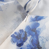 3D Floral Strap Lace Up Tiered Mini Dress