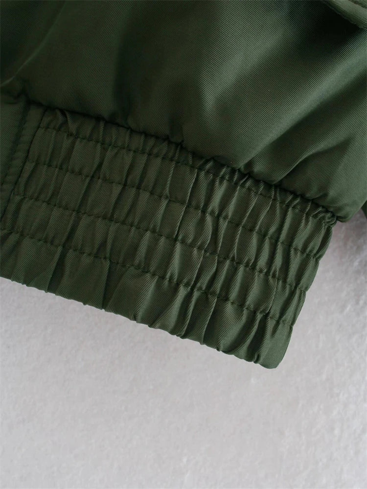 Emerald Utility Bomber Jacket