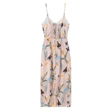 Bird Garden Wrap Midi Dress