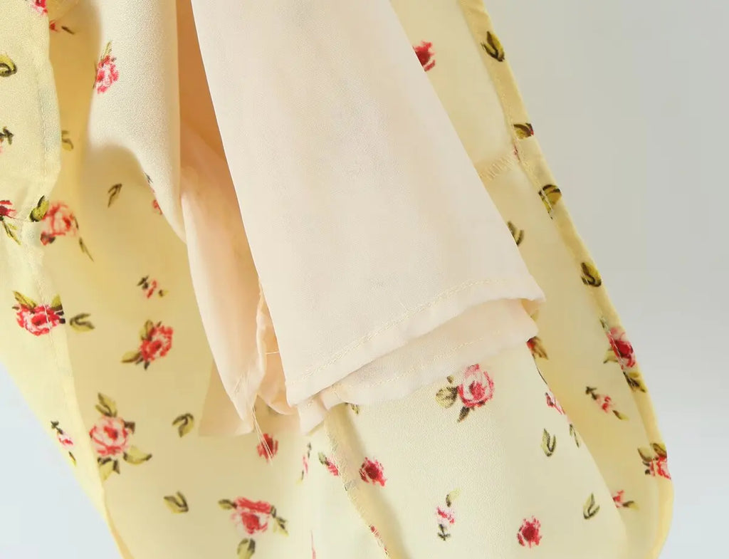 Notched Collar Button Front Midi Dress