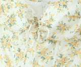 Tie Bust Sweetheart Midi Dress