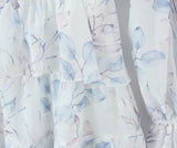 Lace Up Tiered Ruffle Mini Dress