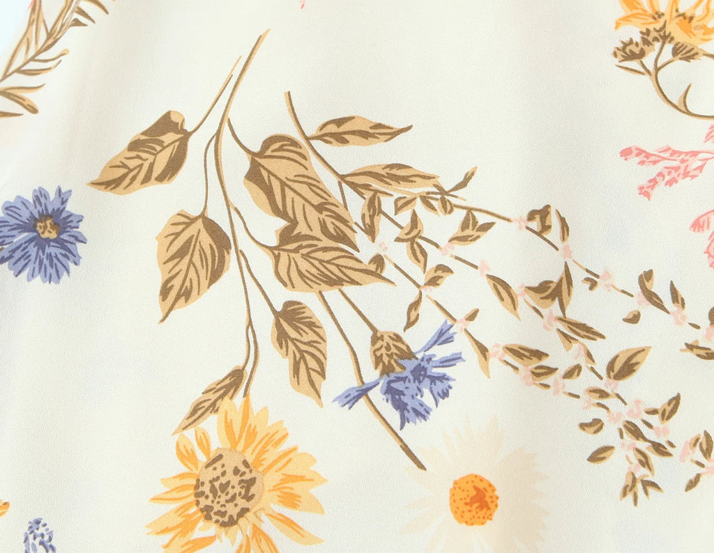 Botanical Wrap Kimono Mini Dress