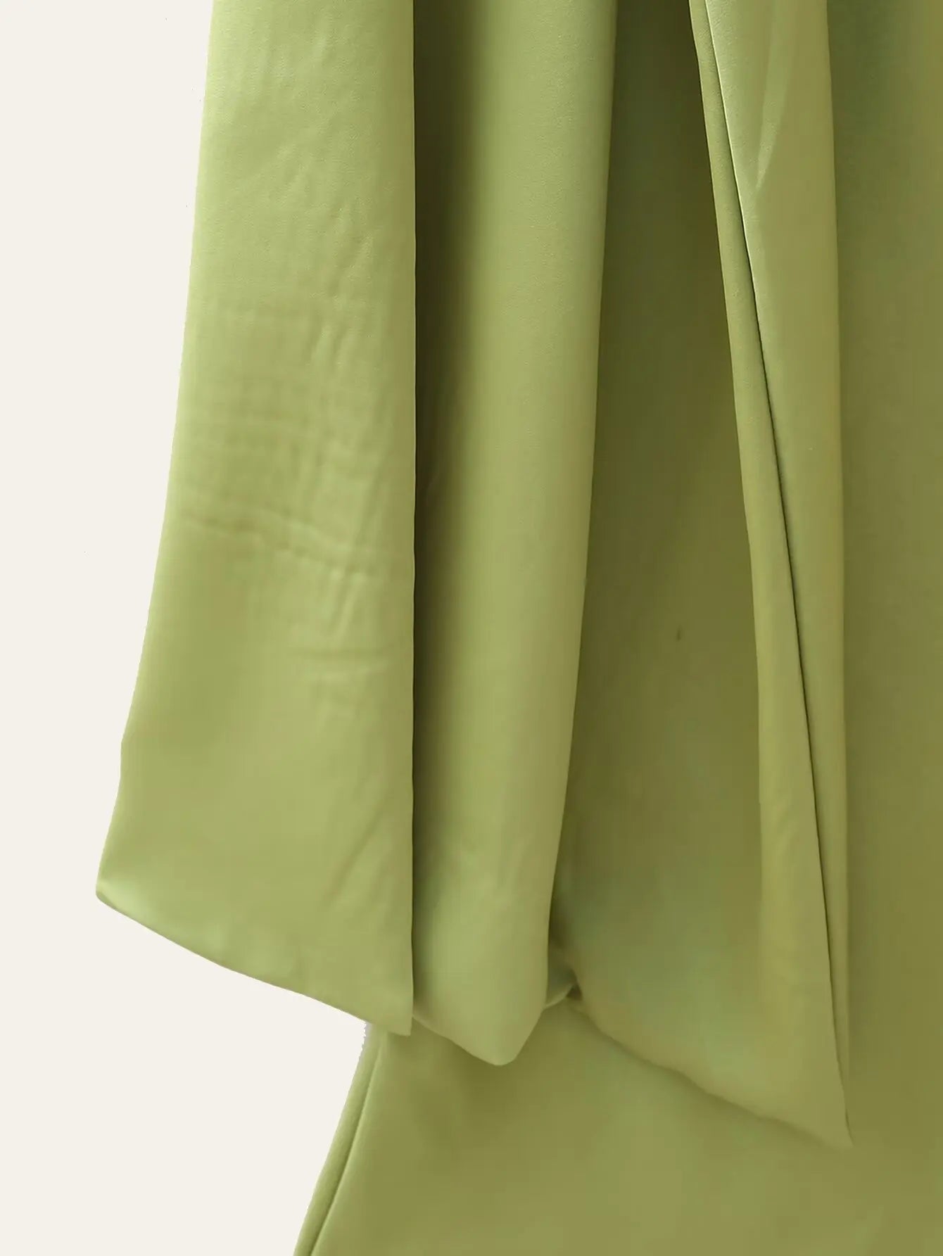 Scarf Neck Satin Maxi Dress
