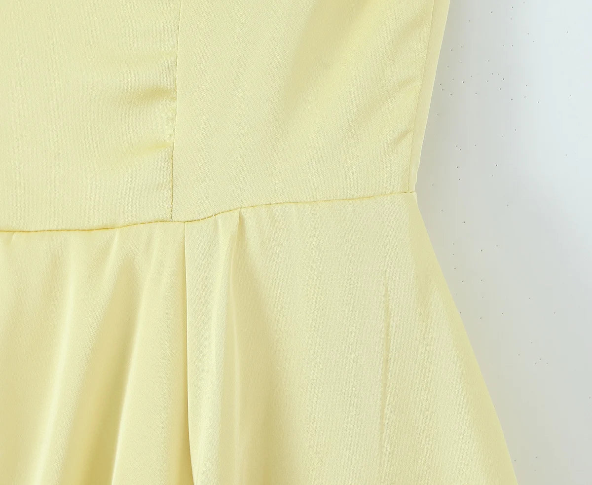 Structured Bustier A Line Midi Dress
