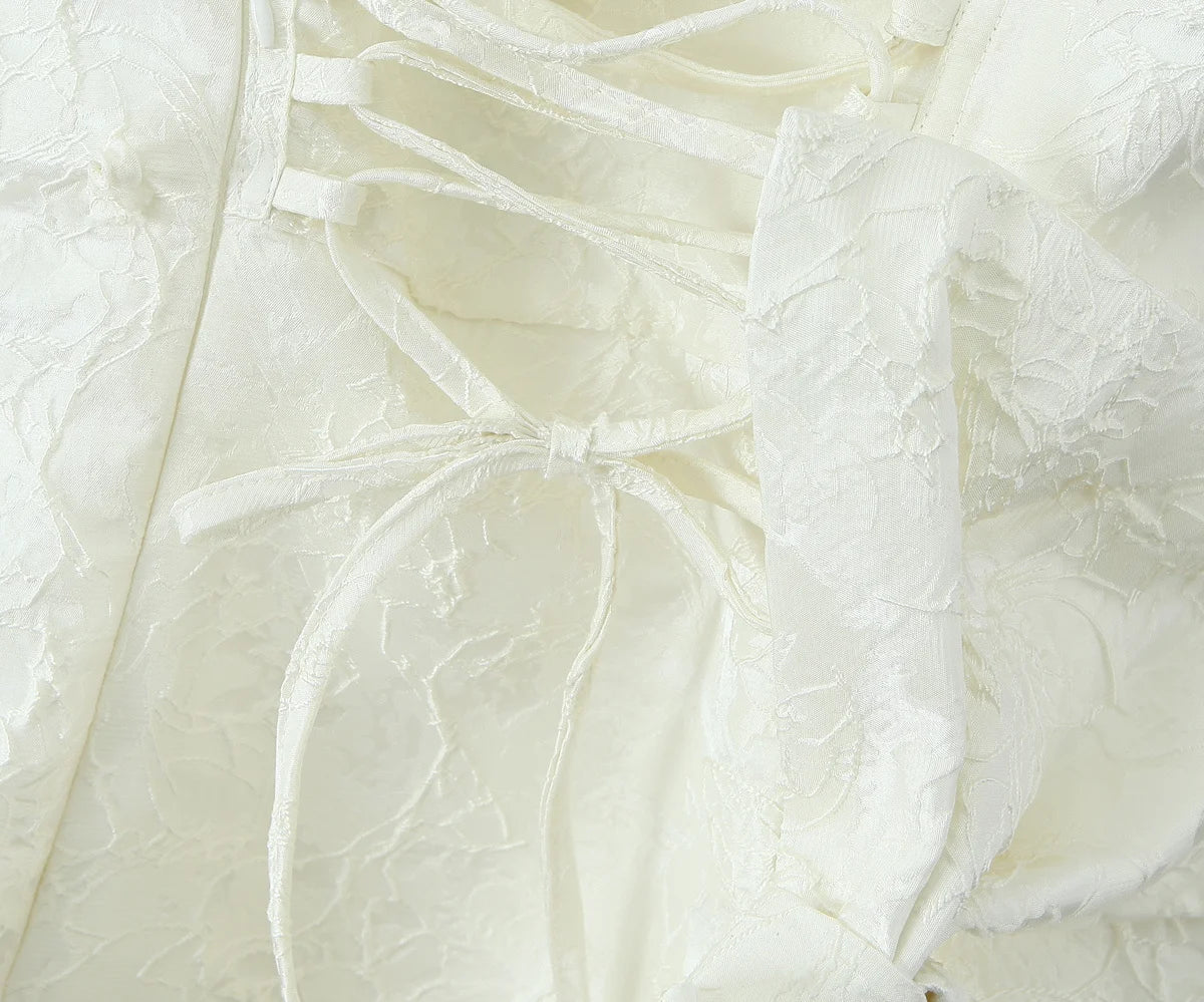 Embossed Floral Mini Dress