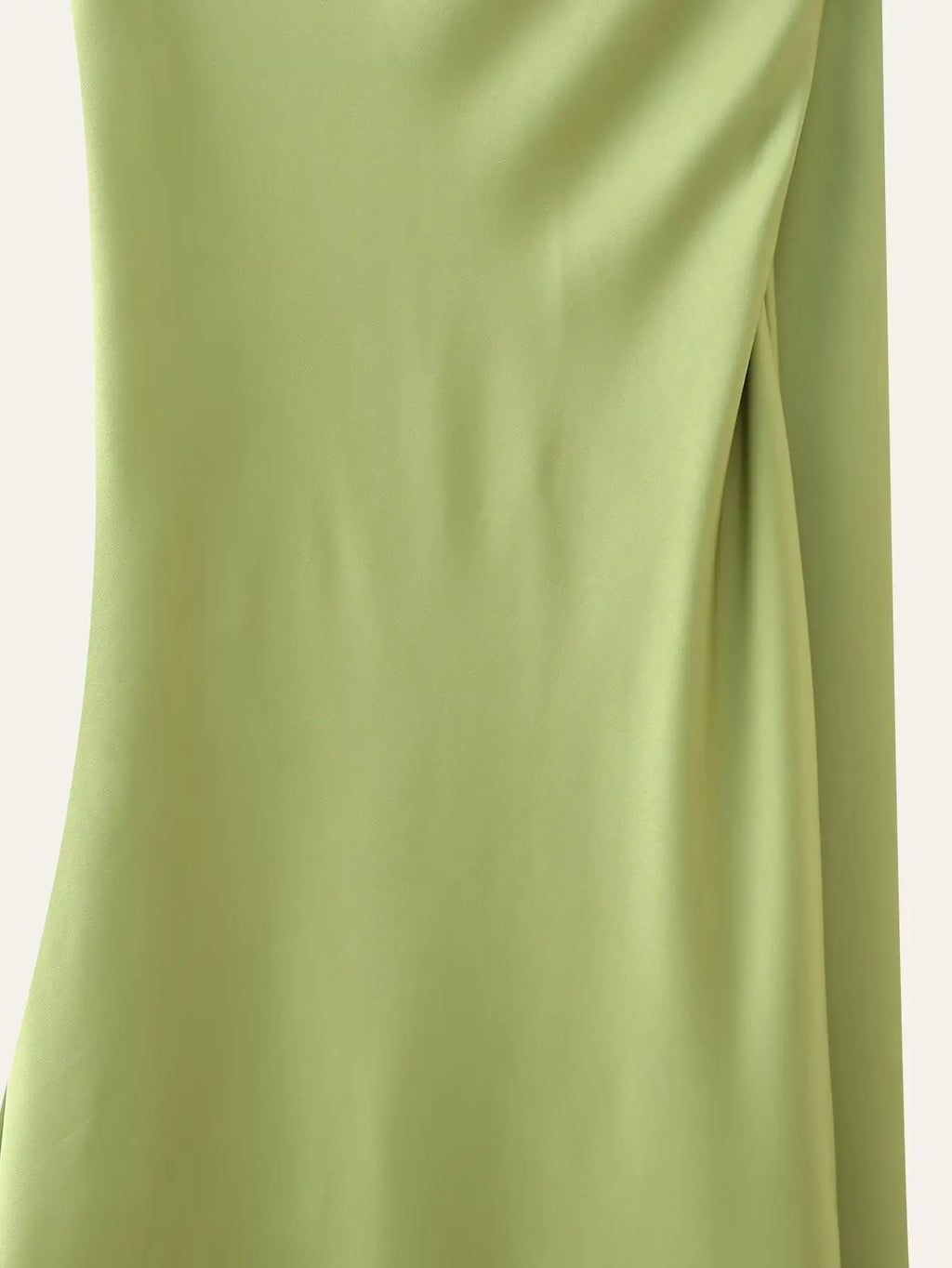 Scarf Neck Satin Maxi Dress