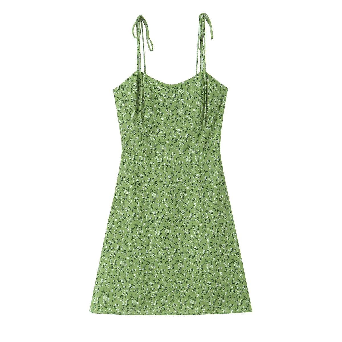 Tie Strap Scoop Neck Mini Dress