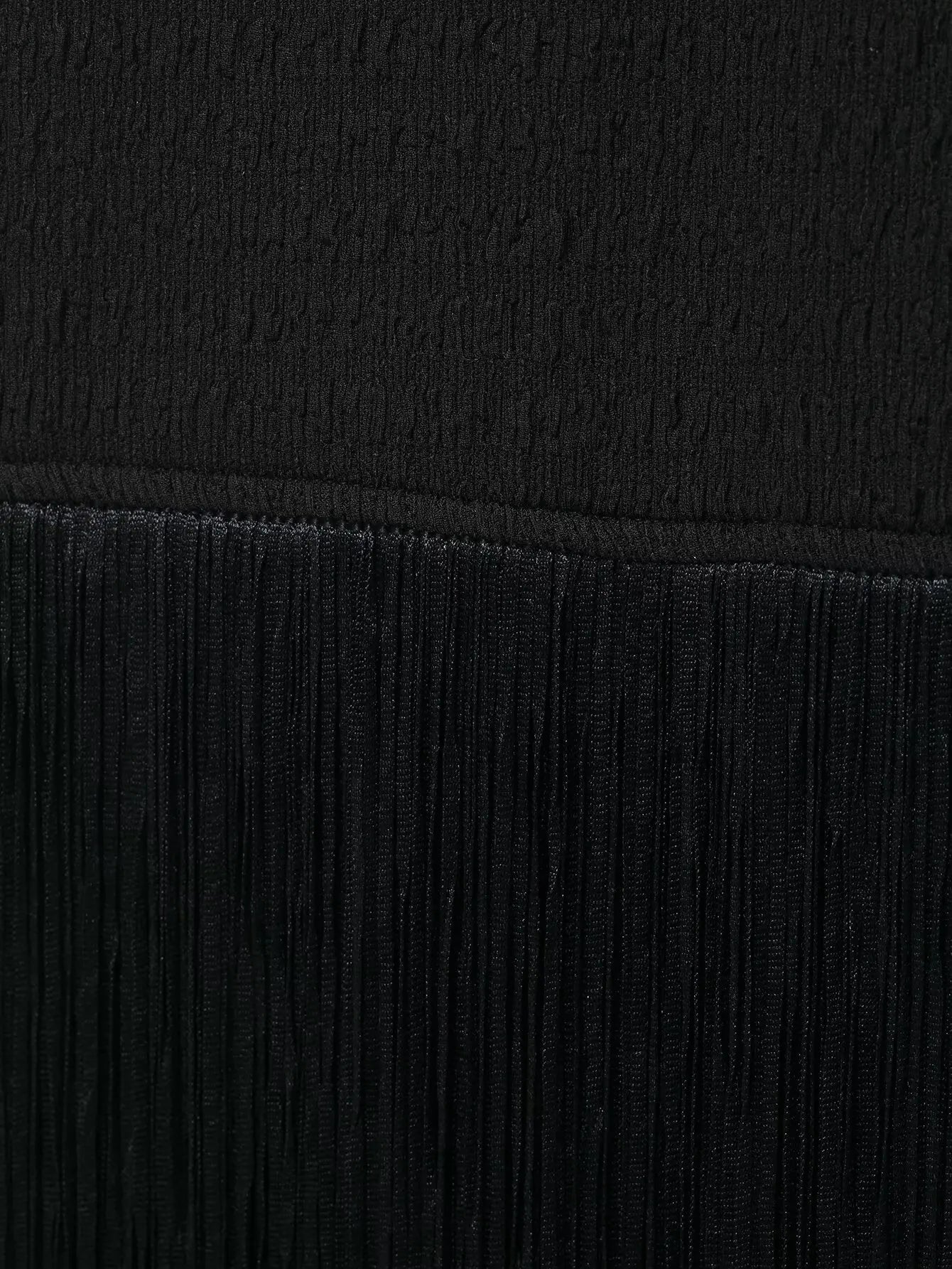 Fringe Cascade Column Maxi Dress