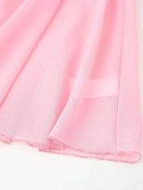 Rosette Halter Tiered Chiffon Maxi Dress